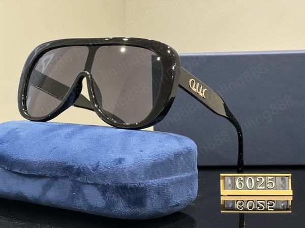 designer sunglasses summer outdoor beach sun glasses fashion full frame sunglass mens women 6 colors good quality 6025, White;black